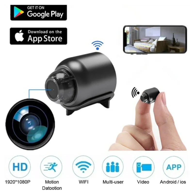 Micro Telecamera Spia WiFi Yannli7 V01 HD 1080p Con Batteria - Sorveglianza Domestica